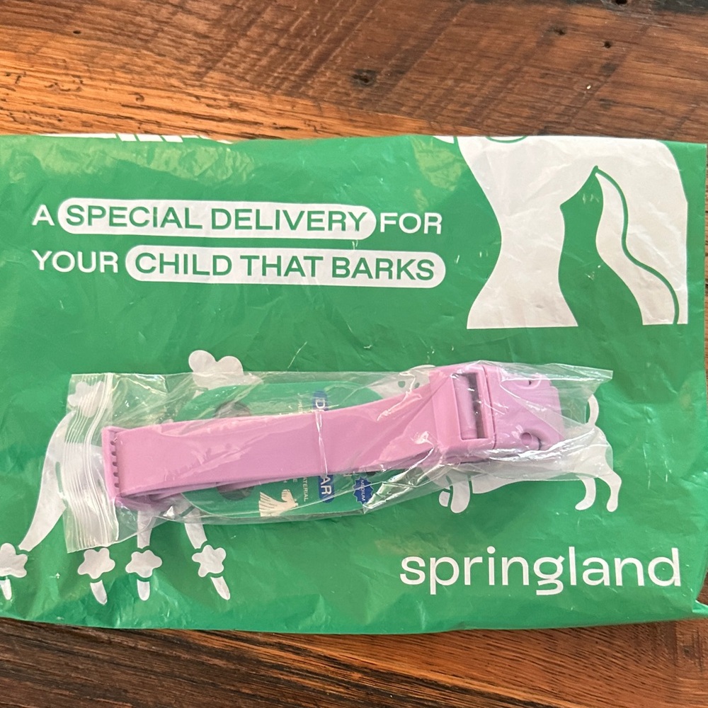 Springland Waterproof Lilac Dog Collar